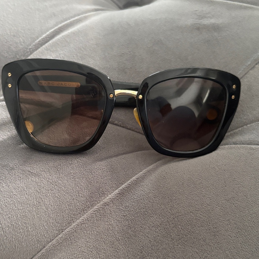 Marc Jacobs Black and Gold Sunglasses